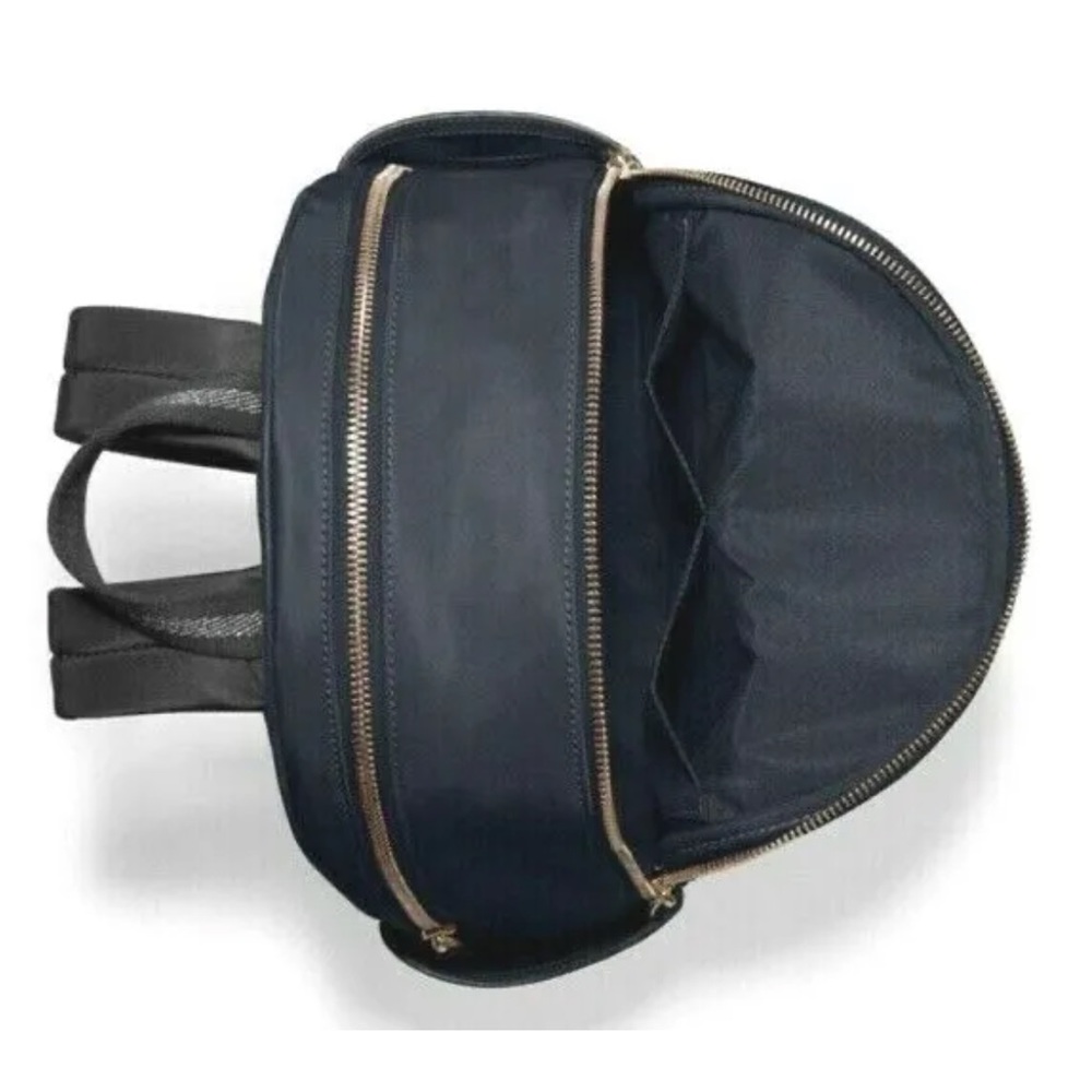 New Coach C4094 Court Backpack with Ruching Nylon and Pebble Leather Midnight - Picture 3 of 3